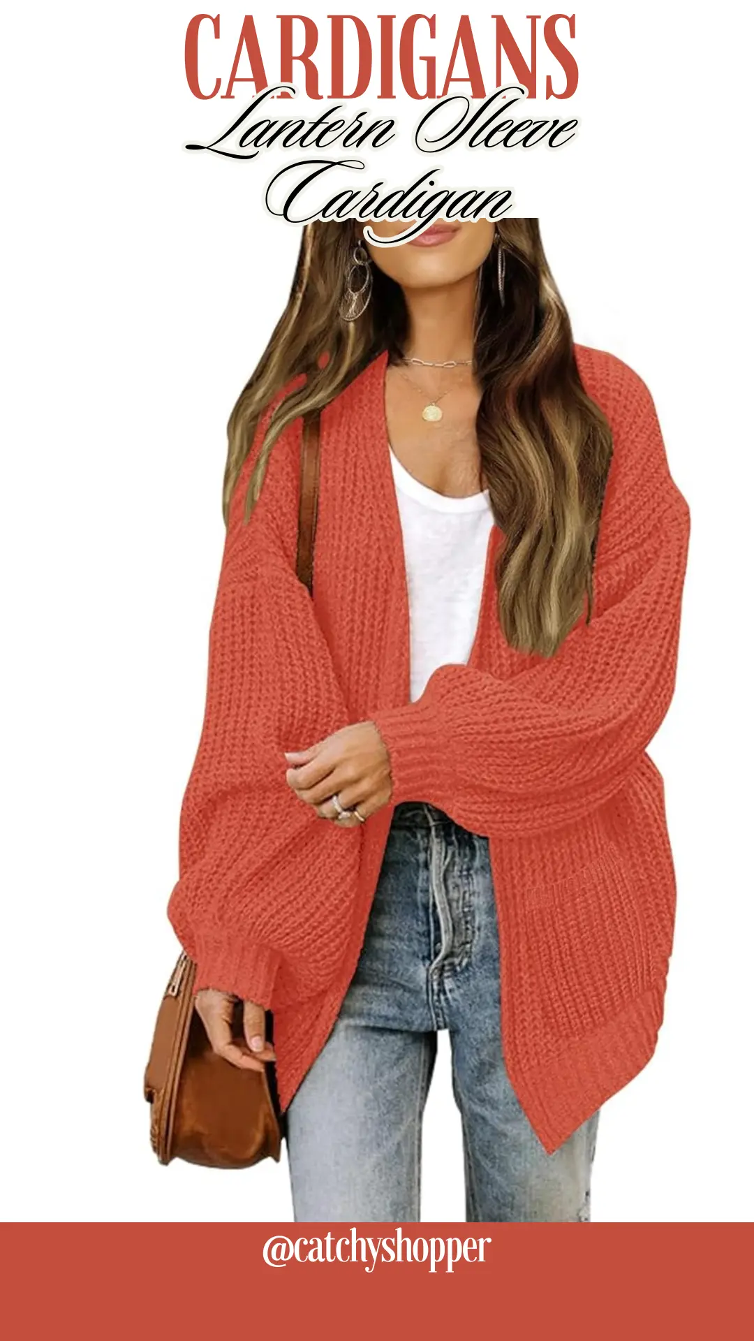 Lantern Sleeve Cardigan