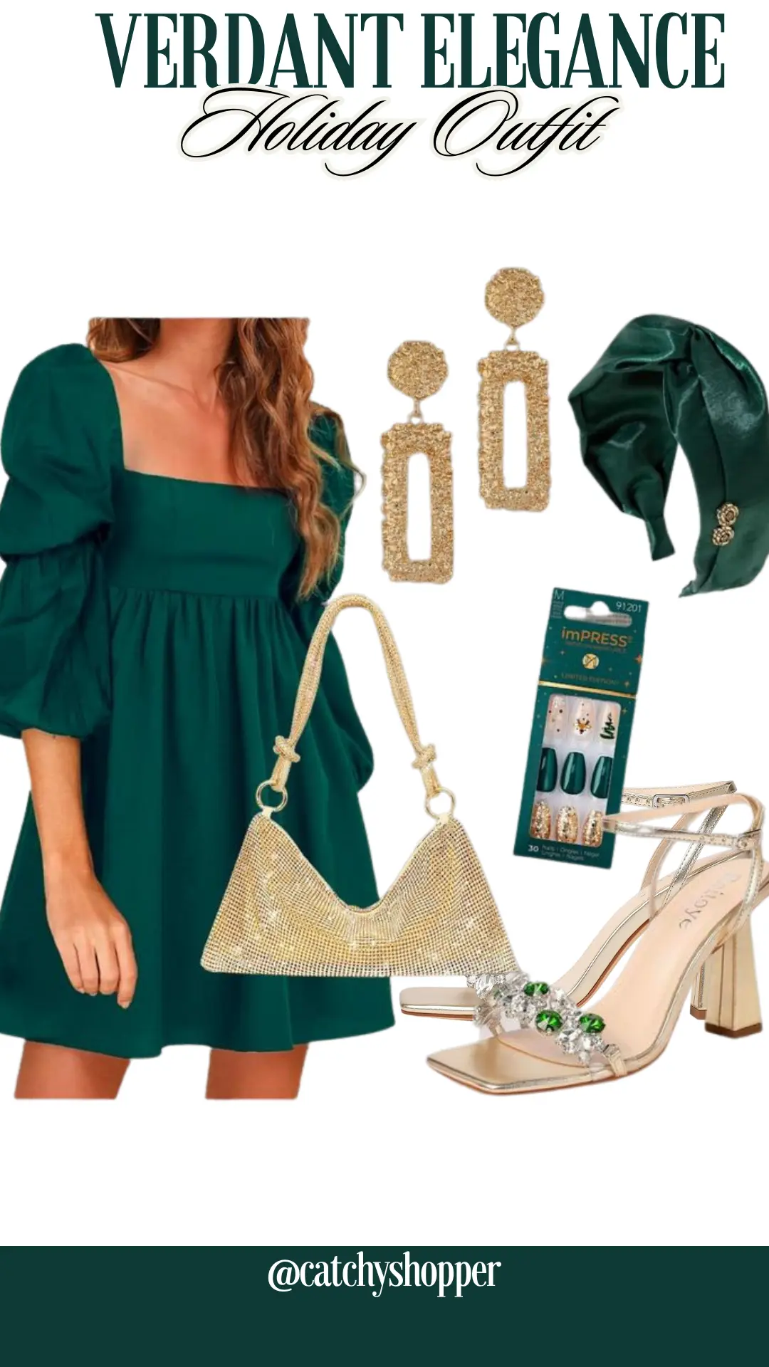 Verdant Elegance Holiday Outfit