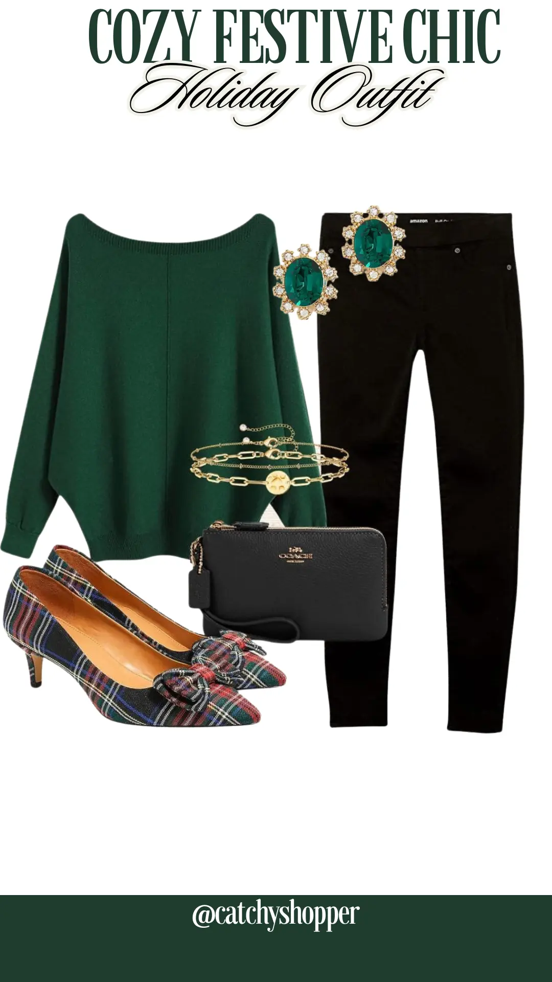 Cozy Festive Chic Holiday Outfit 