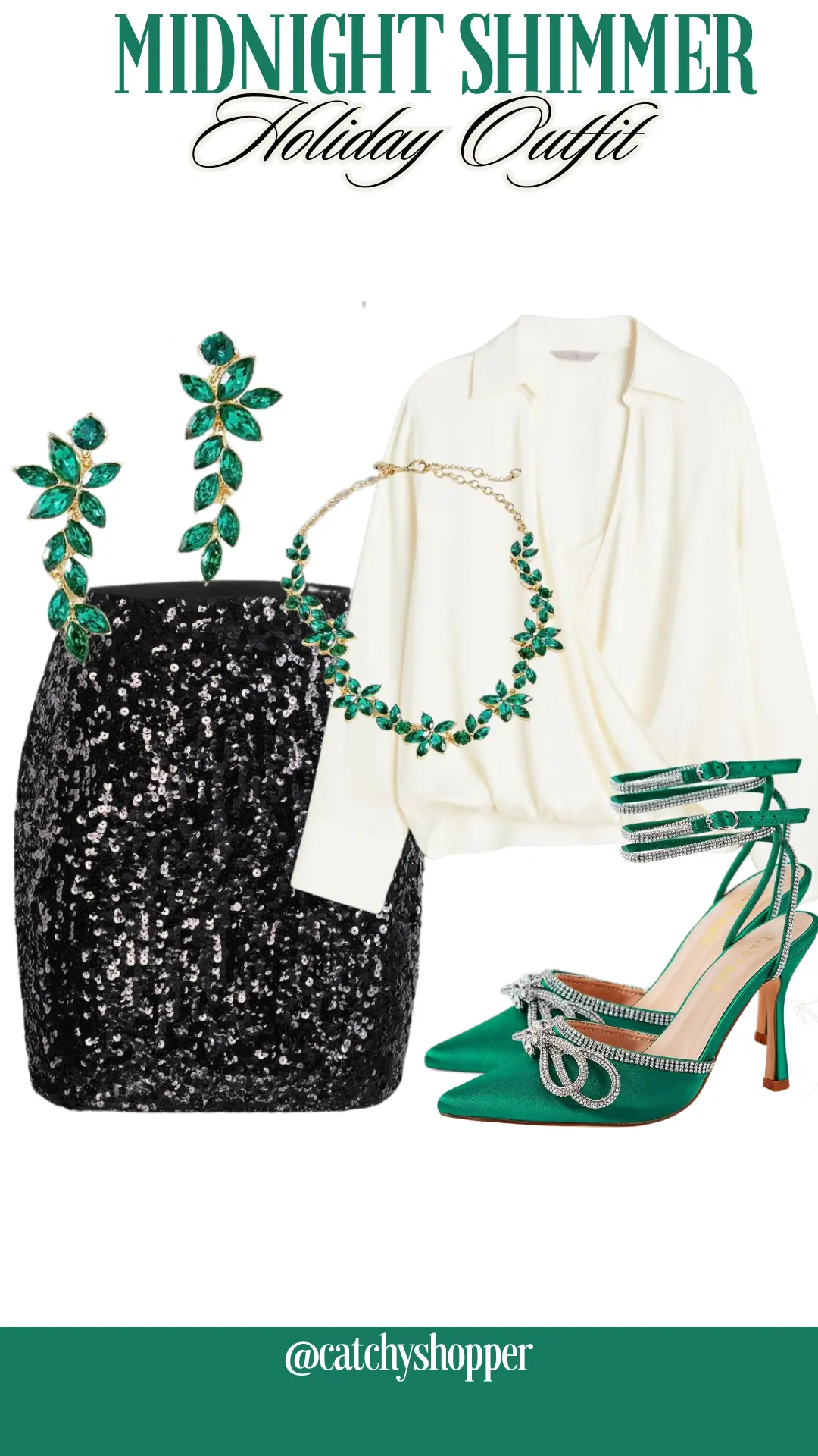 Midnight Shimmer Holiday Outfit