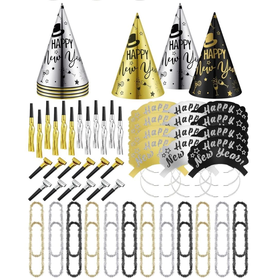 72 Pcs New Year Party Supplies