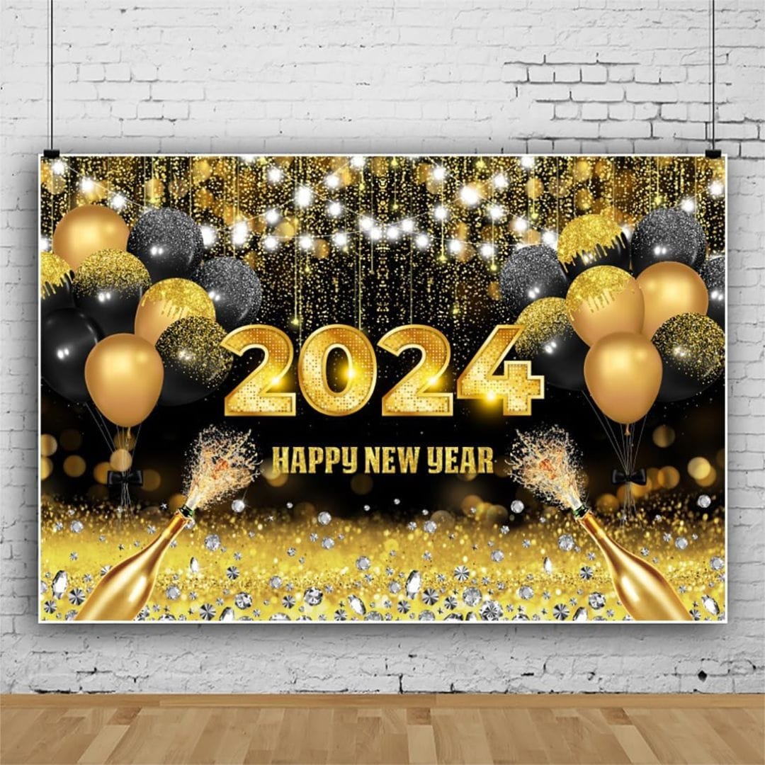 2024 Happy New Year Backdrop