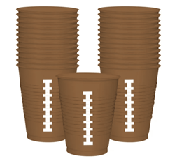 Football Design Touchdown Party 25 16 Oz. Plastic Cups 