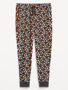 Matching Printed Flannel Jogger Pajama Pants for Men