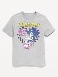 Sonic The Hedgehog™ You Make my Heart Race  Valentine's Graphic T-Shirt for Kids