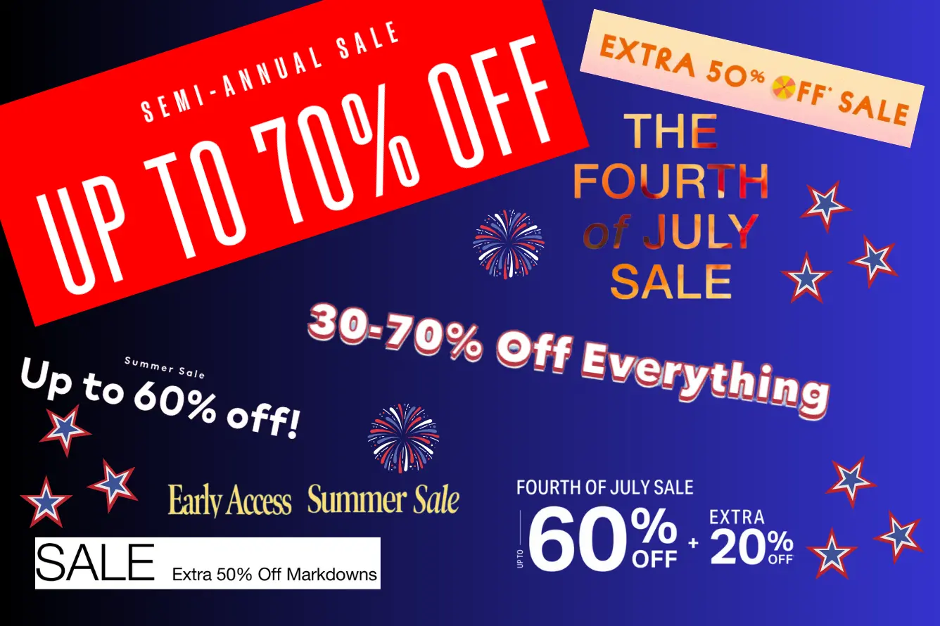 4th of July Sales 2024 Catchy Shopper