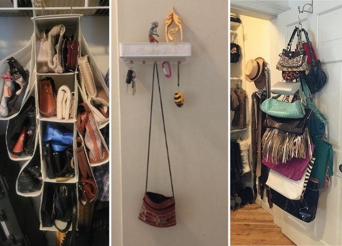 Closet Purse Organization 
