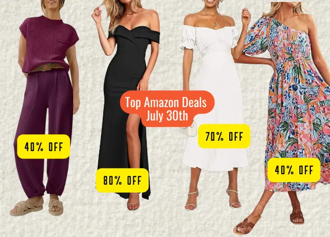 Top Amazon Fashion Deals – July 30th: Grab Up to 80% Off!